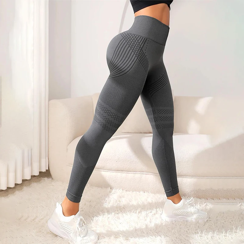 Women Fitness Leggings High Waist Seamless Leggings Sportswear Breathable Feamle Workout Legging 3