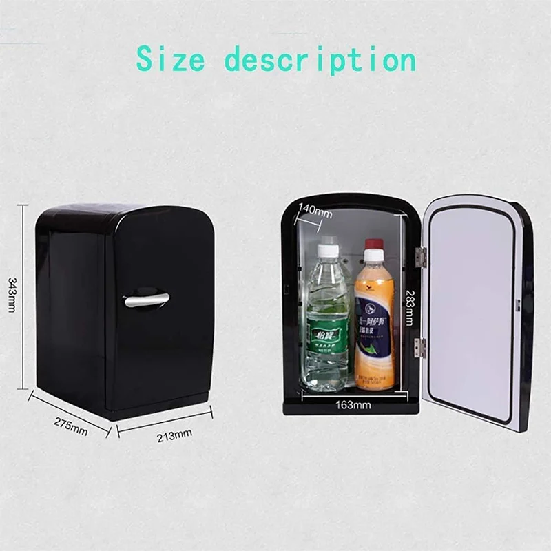 Portable 6L Coffee Machine with Mini Cosmetic Refrigerator, Portable Electronic Heating and Cooling Box, Car Mounted
