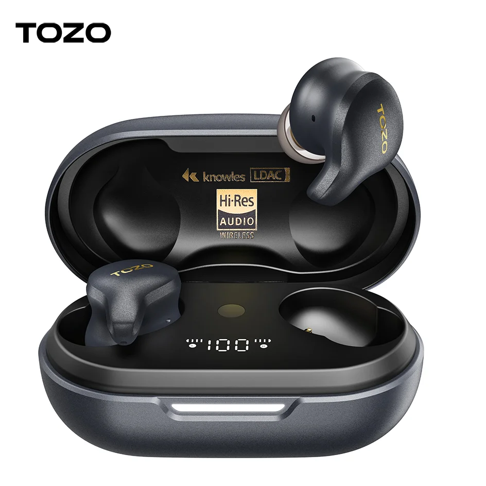 

Беспроводные наушники TOZO Golden X1, Bluetooth-наушники с поддержкой Ldac Hd аудио-декодирования, Origx Hi-Res аудио, активный шум