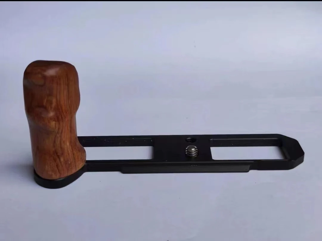 Staffa Ultraleggera In Legno Di Ebano Tipo L Treppiede Testa A Sfera Piastra Base Impugnatura Impugnatura Per Nikon Fm2 Fm Fm3A Accessori Per Fotocame