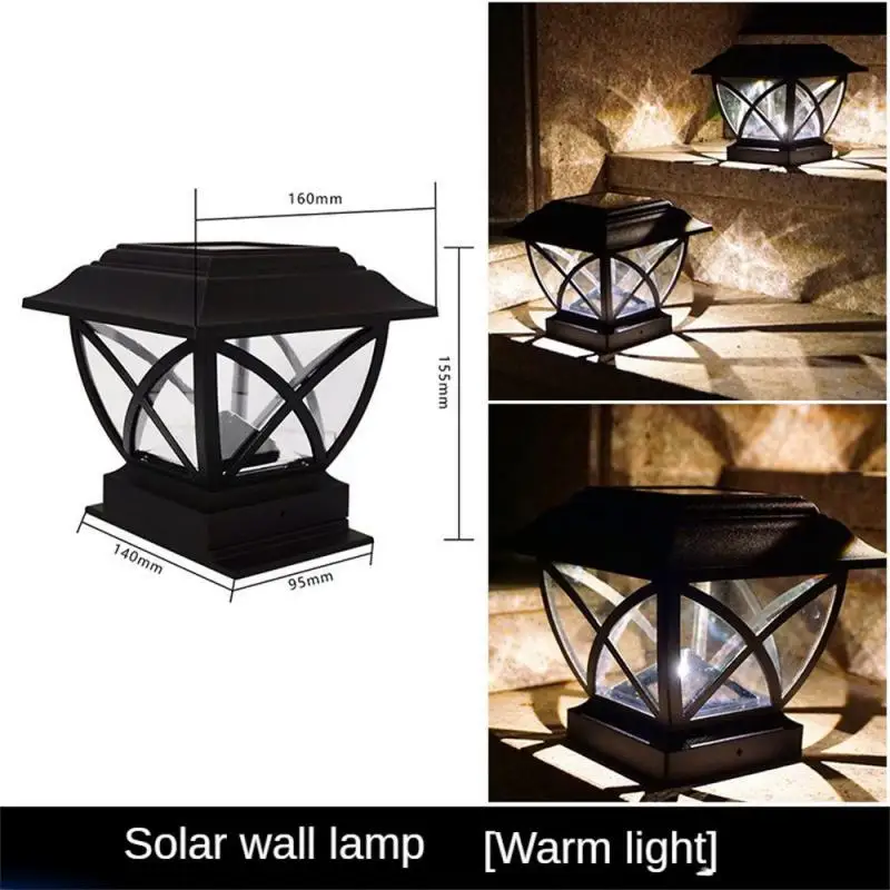 

Lasting Garden Lights Durable Wall Lamp Solar Outdoor Lamp Column Head Lamp Decorative There Must Be Multi-functional Waterproof