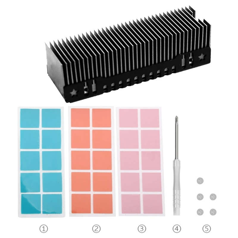 

Для M.2 SSD Радиатор из сплава Радиатор Теплоотвод для ПК NVME 2280