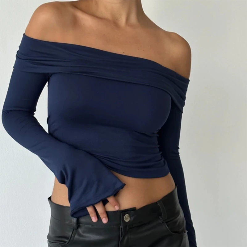 Dsquared² Blue Viscose One Shoulder Slim Fit Blouse Top