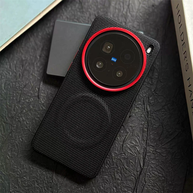 Premium Woven Fabric Shockproof Case with Alloy Lens Protection