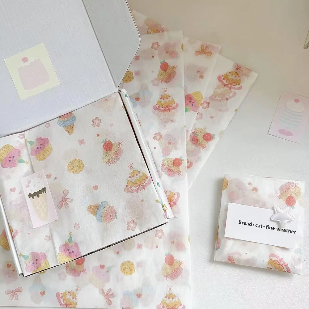 Vierblättriges Kleeblatt-Seidenpapier, gemustert, Eiscreme-Seidenpapier, Seidenpapier-Packung, bunt, für Party-Dekoration, Urlaubsgeschenk – Detail 9