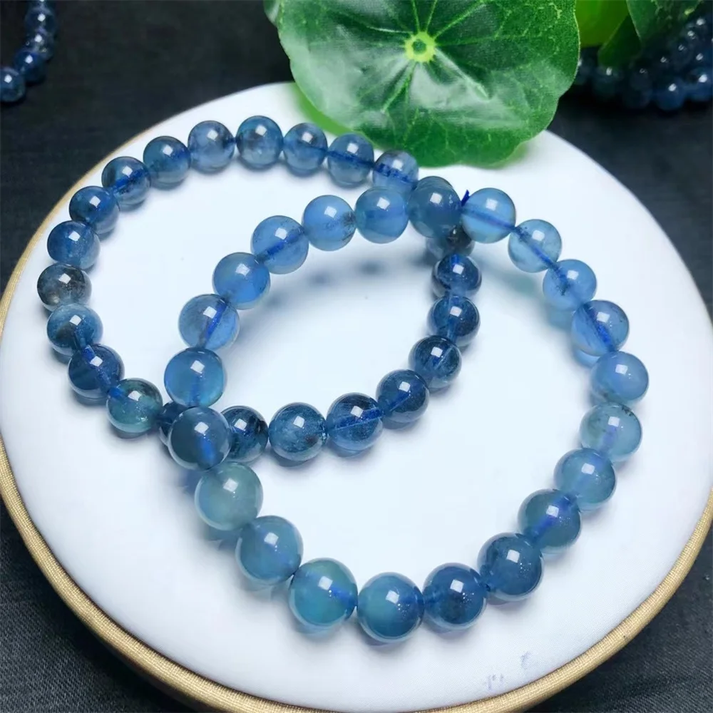 

Natural Devil Blue Bracelet Round Beads Strand Bracelet Jewelry Women Men Healing Energy Jewelry LoversGift 1pcs 7/9MM