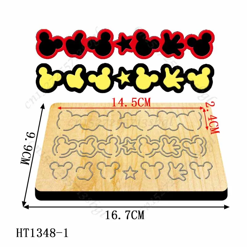 Description Picture 2 of itemCutting dies - New Die Cutting And Wooden Mold,HT1348 Suitable For Common Die Cutting Machines On The Market.