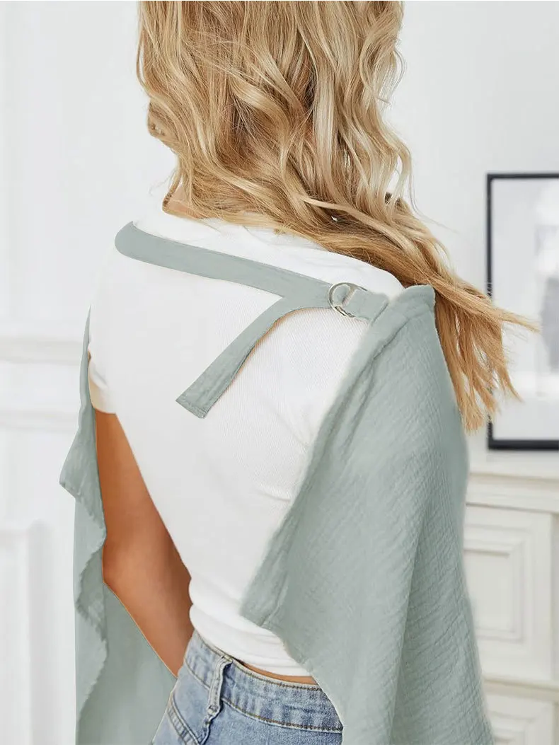 New Breathable Baby Nursing Cover for For Baby Breastfeeding Muslin Gauze Breast Feeding Apron Covers Stroller Blankets