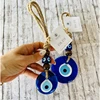 Evil Eye Wall Hanging Nazar House Protection Macrame Decor Rearview Mirror Pendant Lucky Eye Glass Evil Eye Gifts Turkish Eyes 4