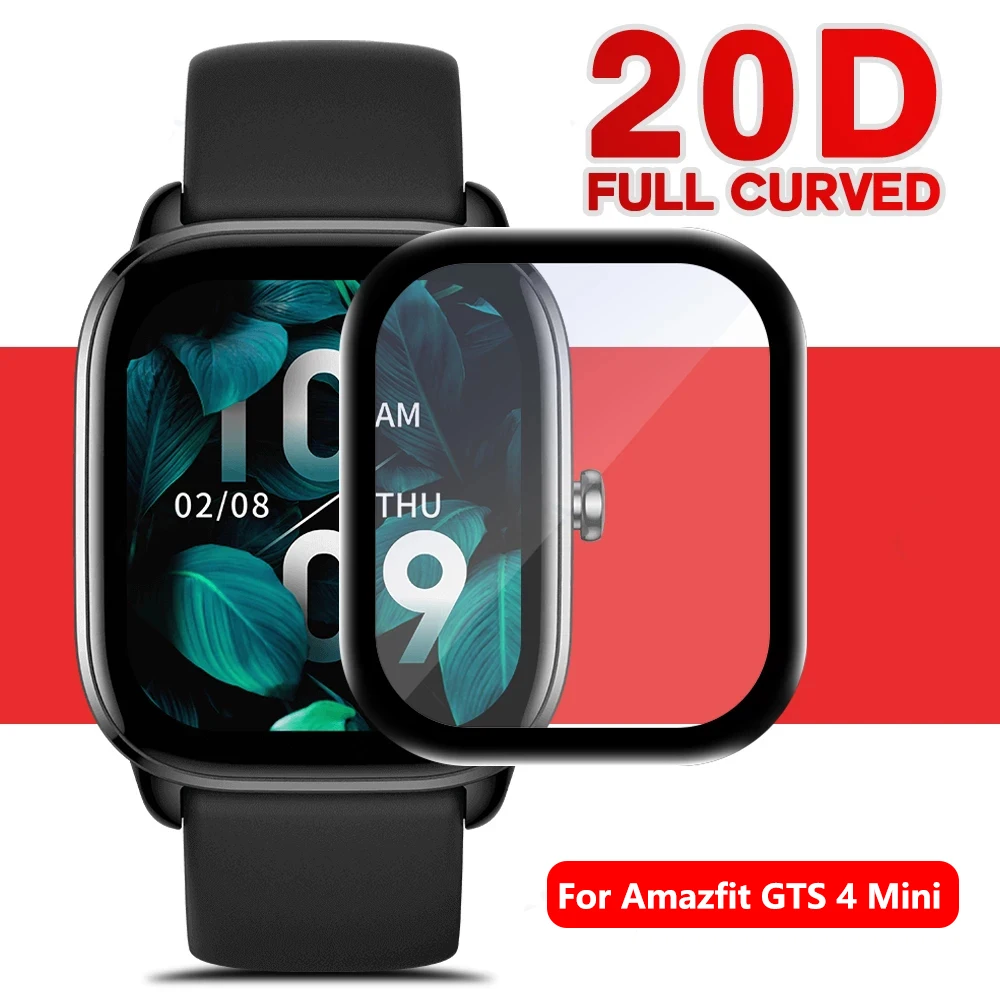 

Мягкие 3D-пленки с закругленными краями для смарт-часов Amazfit GTS 4/4 Mini, полноэкранная Защитная пленка для Huami Amazfit GTS 4 Mini