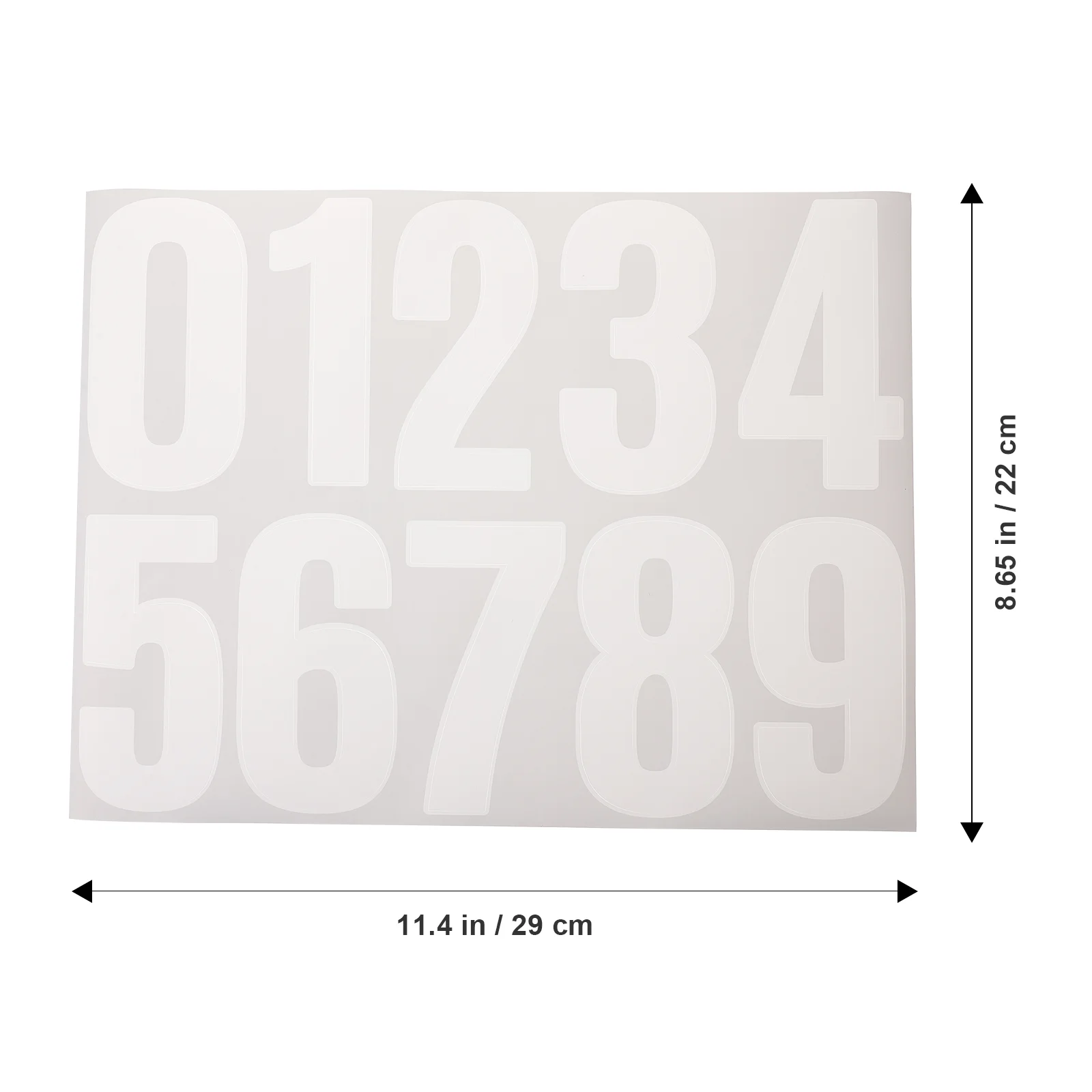 DIY Stickers 6 Sheets DIY Trash Can Numbers Mailbox Sticker Stickers Waterproof Address Cargo Self-Adhesive Digital Sticker