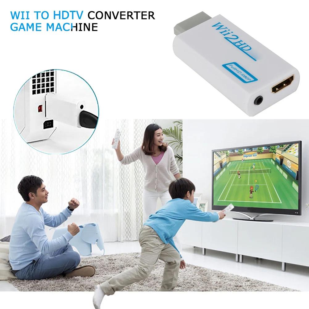 PC HDTV  , WII to HDMI ȣȯ , HD 1080P Wii 2, 3.5mm