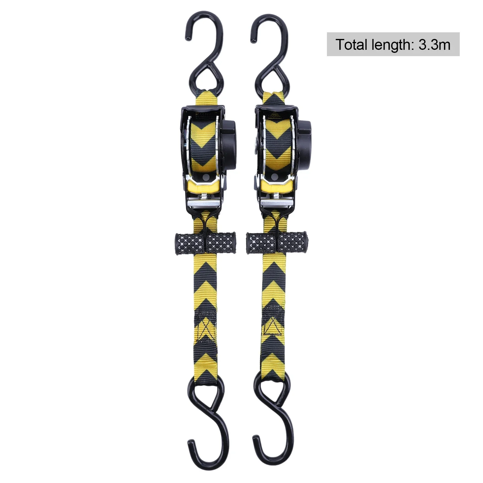 Heavy Duty Polyester Retractable Ratchet Straps for Truck Cargo