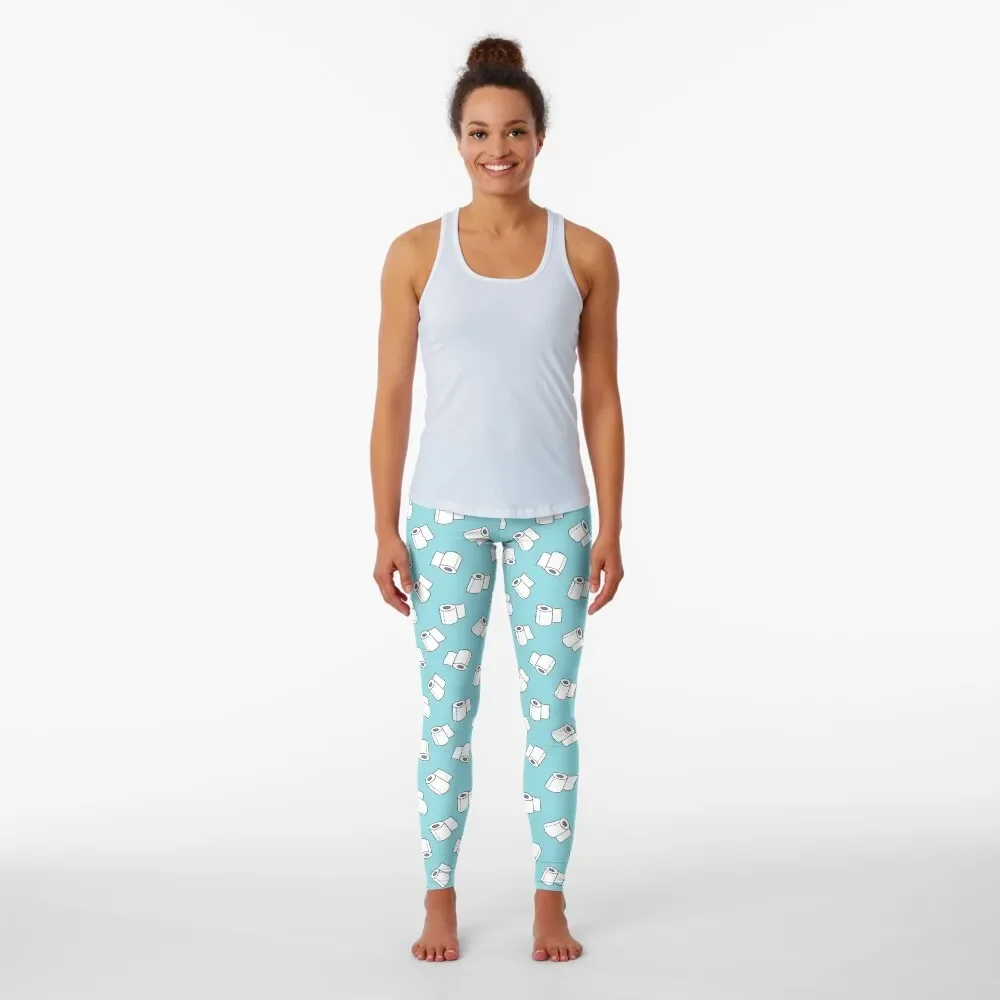 doodle pattern. toilet paper Leggings Fitness's gym clothes Women's sportswear workout clothes for Womens Leggings