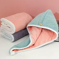 Ultra-Absorbent Microfiber Hair Towel - Double-Layered, Quick-Dry Design - Ideal for Shower, Gym & Spa Use 1