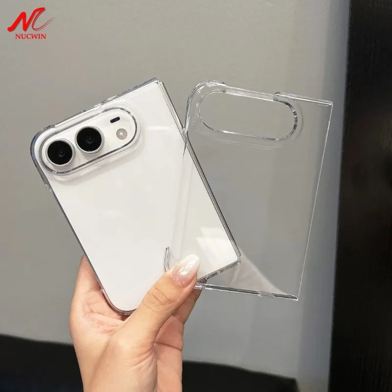 Luxury Simple Clear Slim PC Phone Case - Ultra-Thin Transparent Crystal Cover