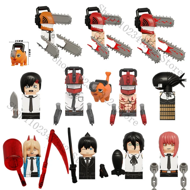 Blocos wm 2523 2524 homem motosserra denji pochita anime tijolos dos  desenhos animados mini figuras de brinquedo ação blocos de construção  montar brinquedos presentes - AliExpress