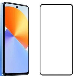 9D Tempered Glass Black Edge Clear Screen Protector - Premium Protective Front Film for 2 Pieces (Infinix note 30 VIP)