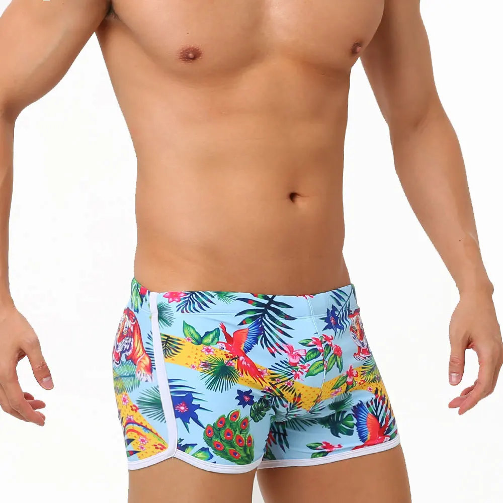 

2023 Summer Swimwear Men Swimsuit Maillot De Bain Boy Swim Suits Boxer Shorts Swim Tiger Printed Trunks Swimming Surf Banadores