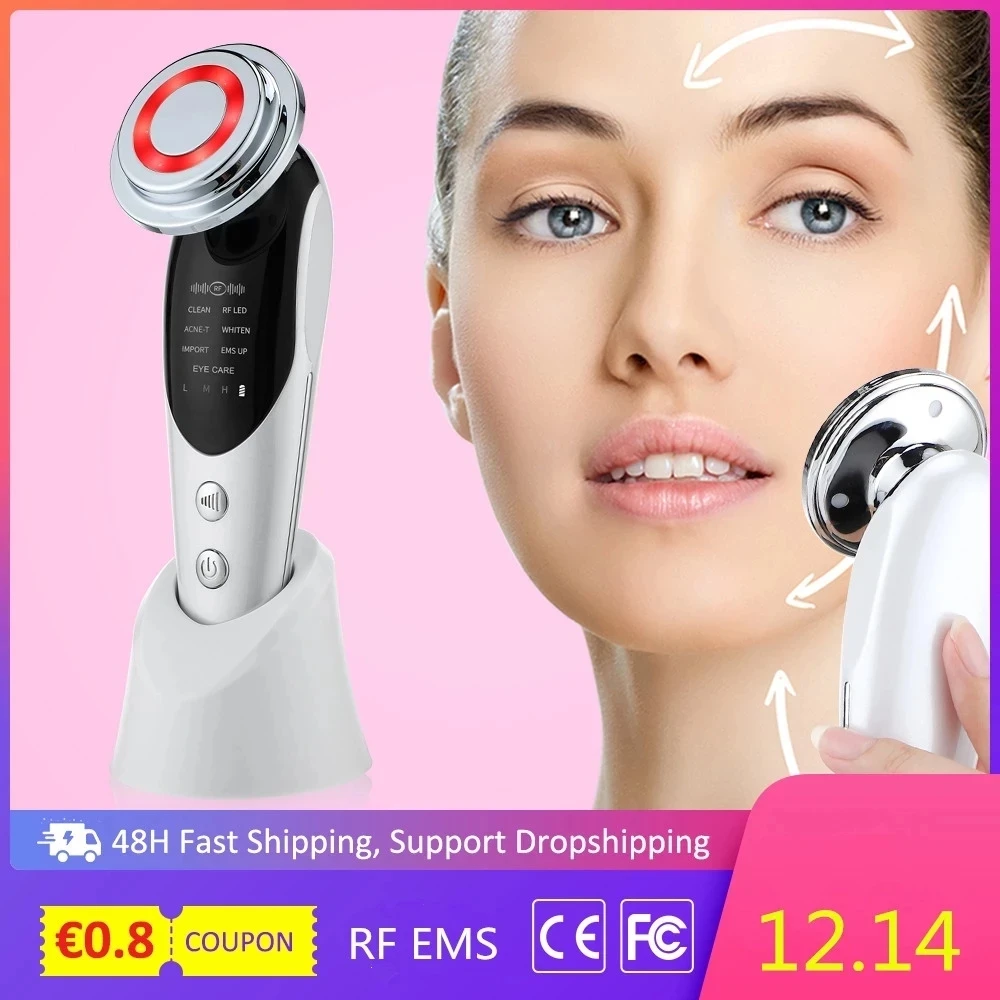 7 In 1 Rf Ems Led Skin Rejuvenation Beauty Device Antiaging Facial