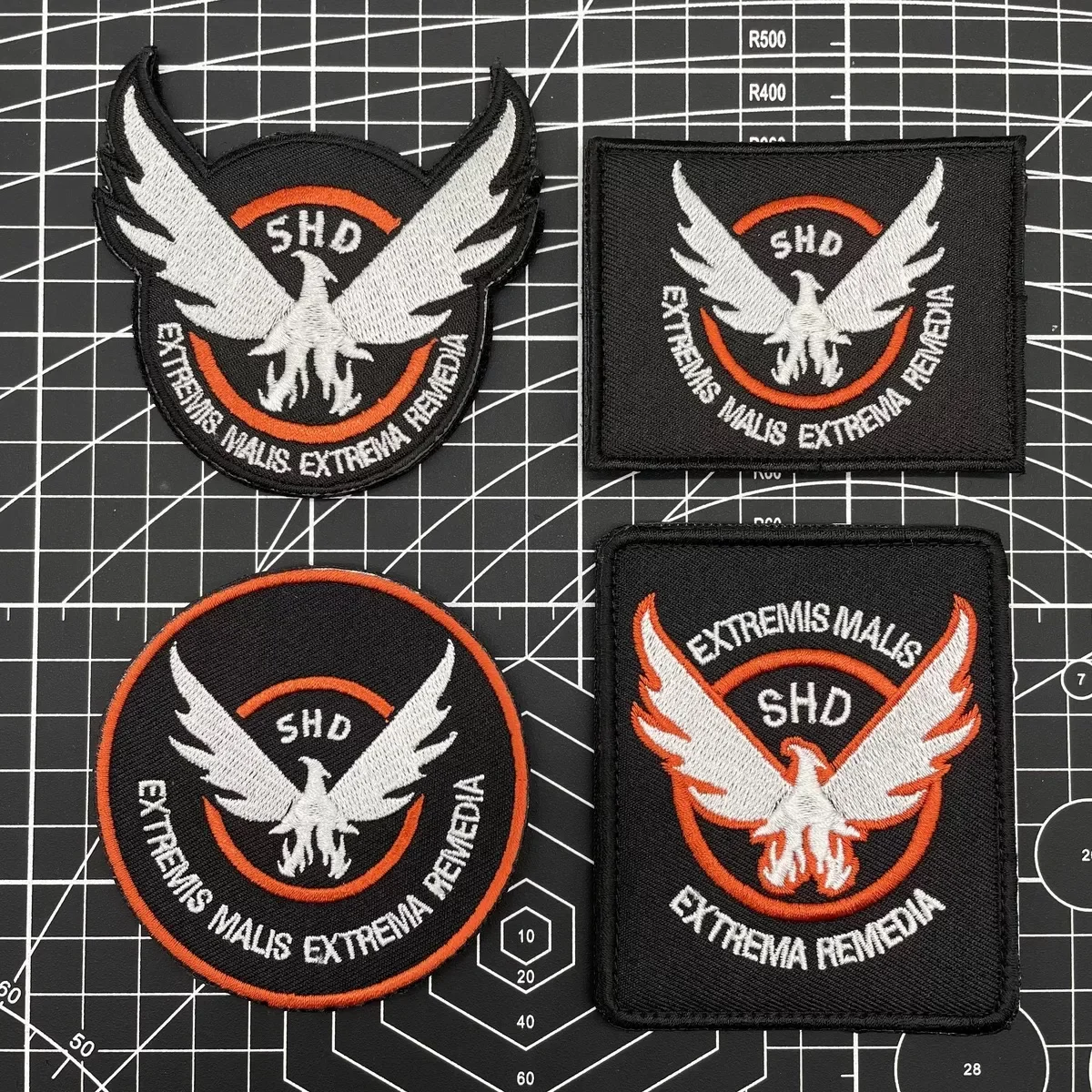 SHD The Division Wings bestickte Aufnäher, taktisches Militärspiel, Armband, Schießen, Rollenspiele, Moralabzeichen, Rucksackaufkleber