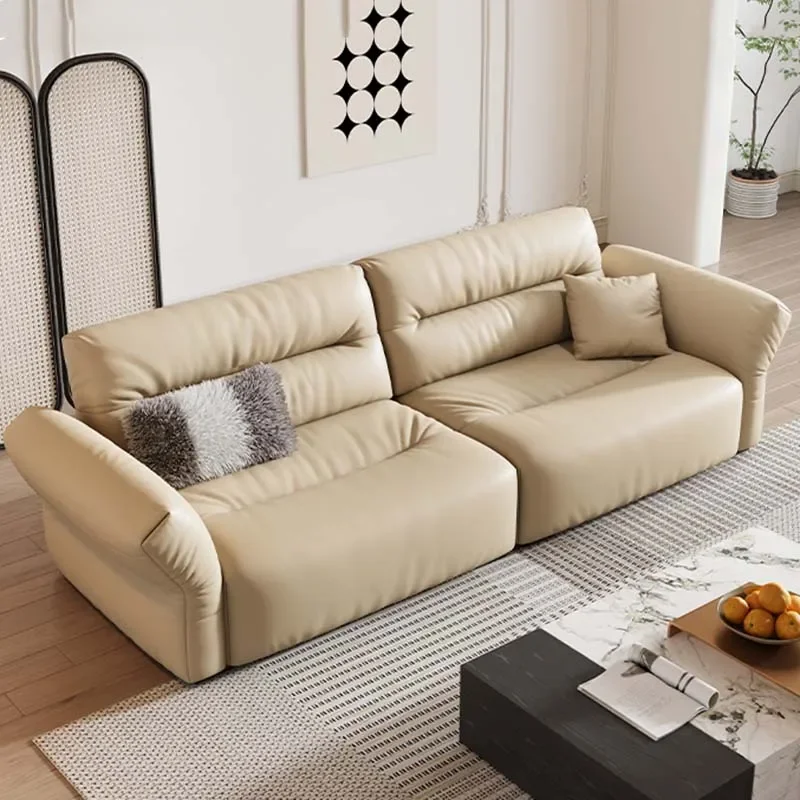

Genuine Leather Sofas Living Room Minimalist Modern Elegant Sofas Living Room Lounge Salas Y Sofas Muebles Nordic Furniture