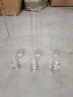 20pcs transparent candle holder, hurricane glass candle holder, used for decorating the center of the dining table, wedd 6