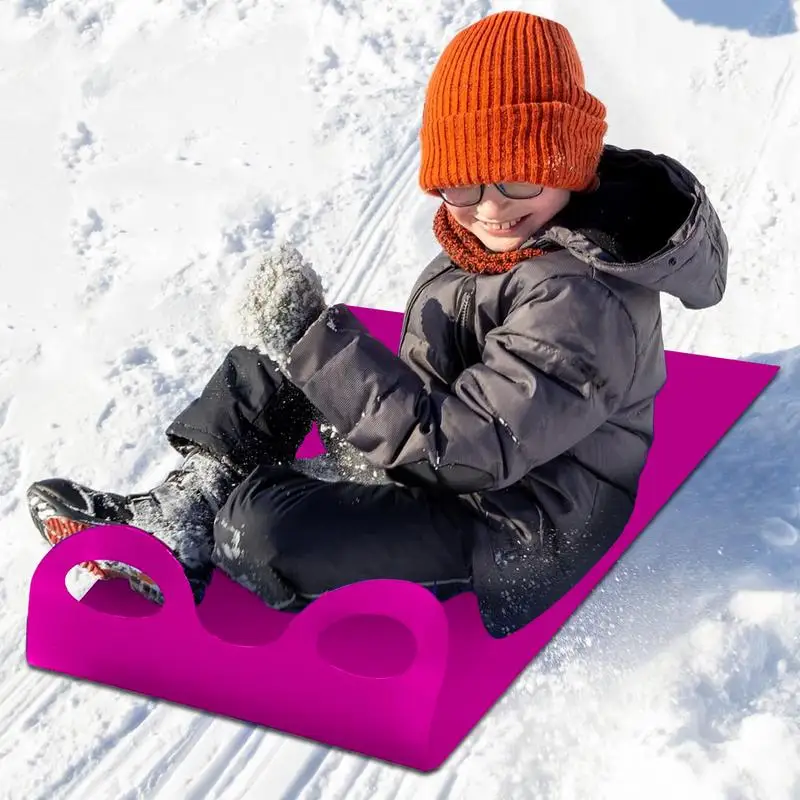 Lightweight Roll Up Snow Sled Roll Up Flexible Snow Sled Portable Rolling Slider Flexible Flying Carpet Snowboard For