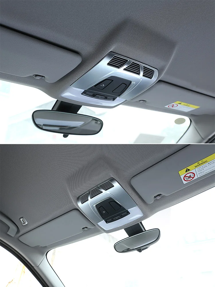 Für BMW F48 F15 F16 F30 F34 F45 F46 X1 X2 F47 X5 X6 Carbon Fiber ABS Kunststoff Auto Innen Vorne lesen Licht Abdeckung Trim – Detail 5