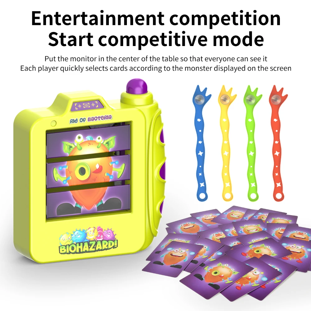 2-4 Person Board Game Space Monster Catcher match Card Puzzle Toy Multiplayer Catch Monster Interactive Game Child Holiday Gift