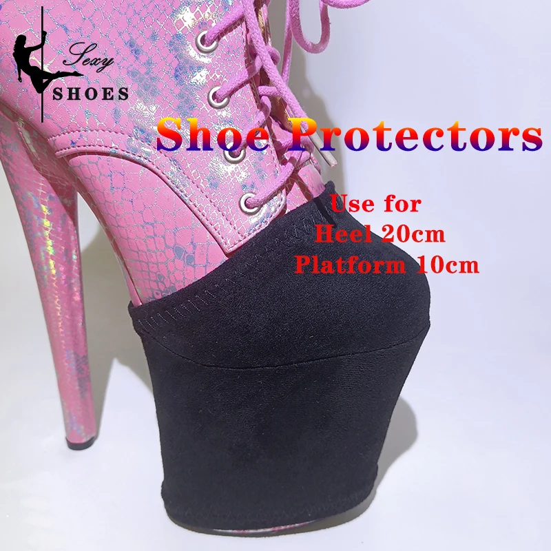 Shoes Protective Cover Sandals Boots Shoes High Heels Cover 10CM Platform Protection Pole Dance Boots Training Wear-Resist Cover