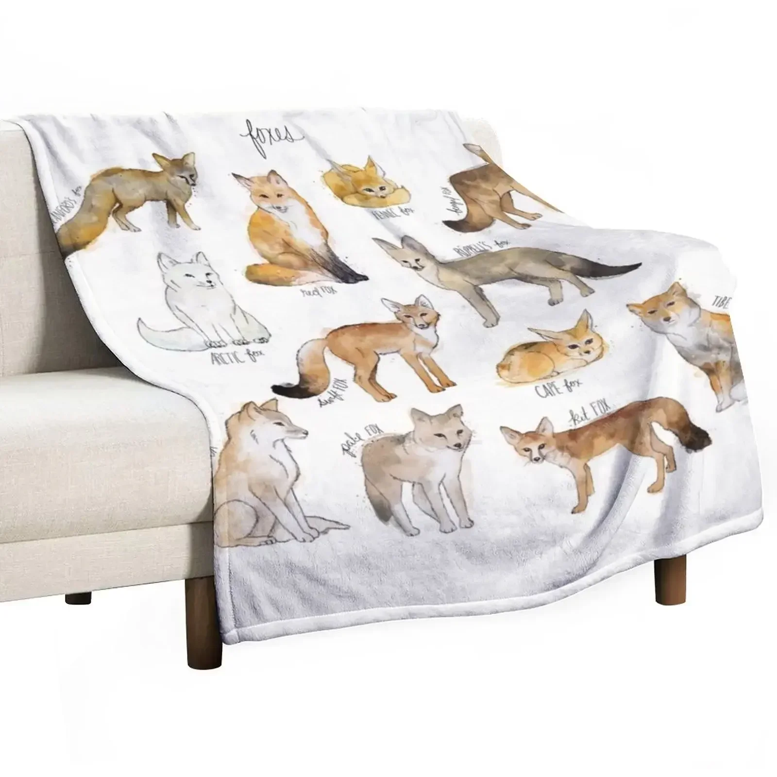

Foxes Throw Blanket Custom Multi-Purpose Blankets