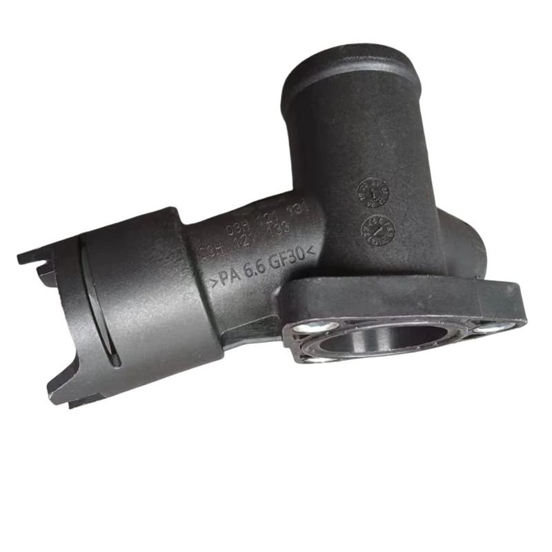 1 Piece 03H121133 Engine Water Flange Pipe Joint Coolant Pump Pipe Joint Black Plastic For Skoda SEAT