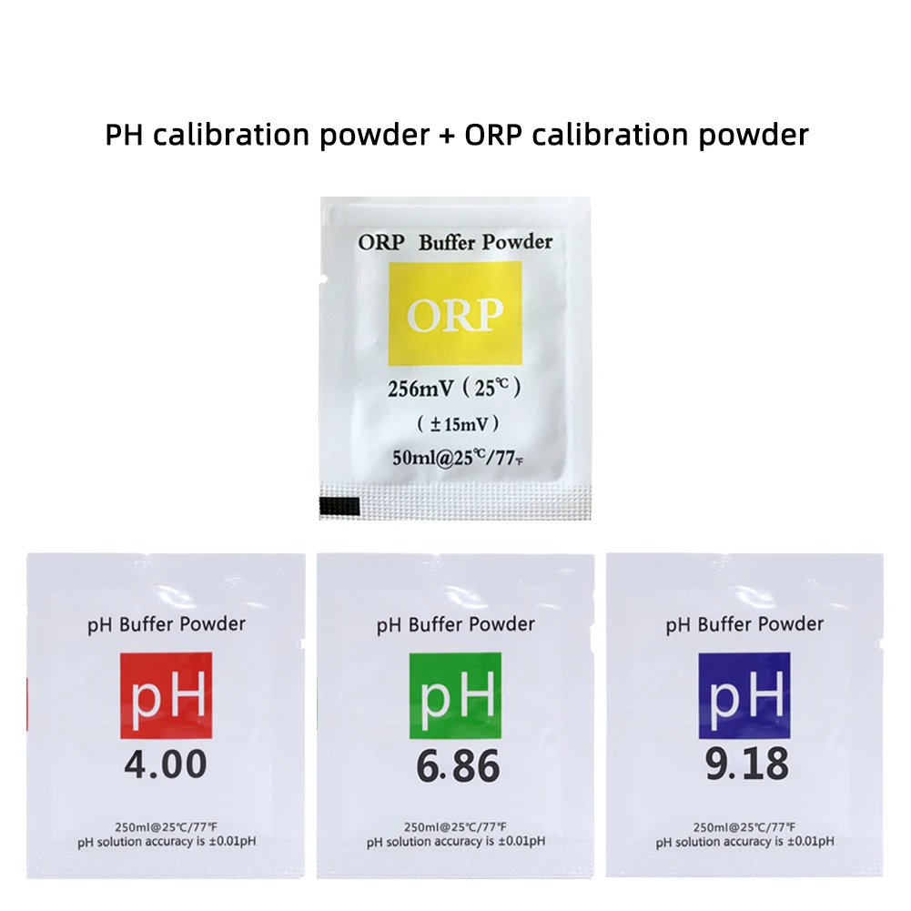 pH Meter Calibration Buffer Powder ph4.00/4.01/6.86/7.00/9.18 /10.01 ORP Correction Solution Powder Aquarium Testing