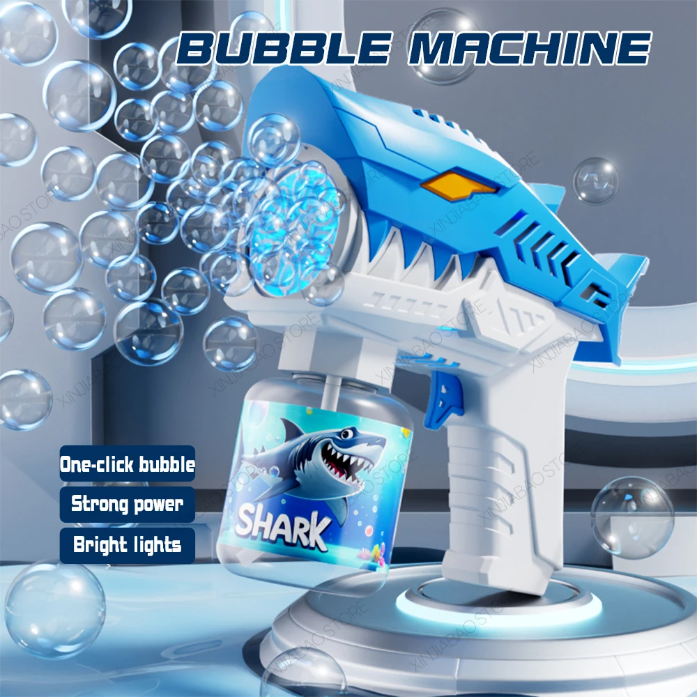 Shark Bubble Gun Toy 1