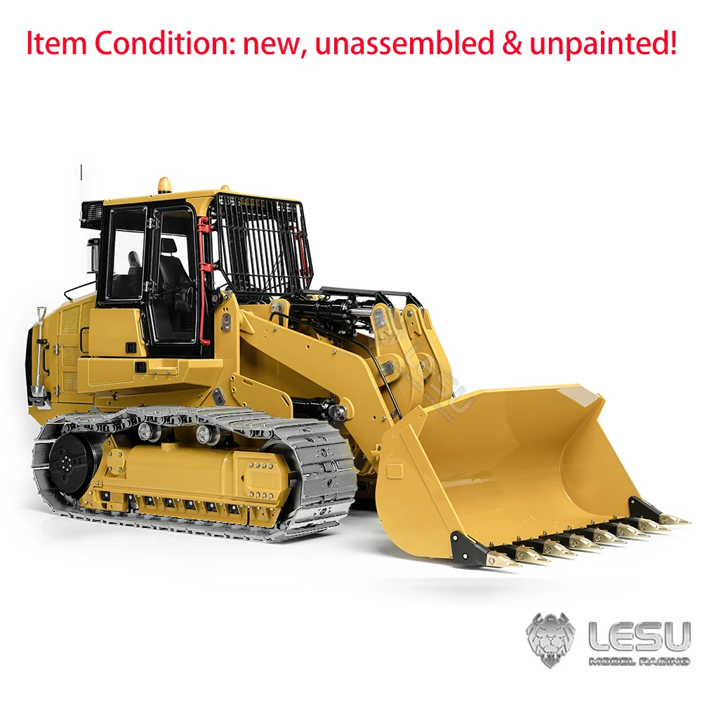 1/14 Scale LESU 973K RC Hydraulic Loader Metal Tracked Remote Control Car Light Sound Unassembled Kits DIY RC Toys Model 2