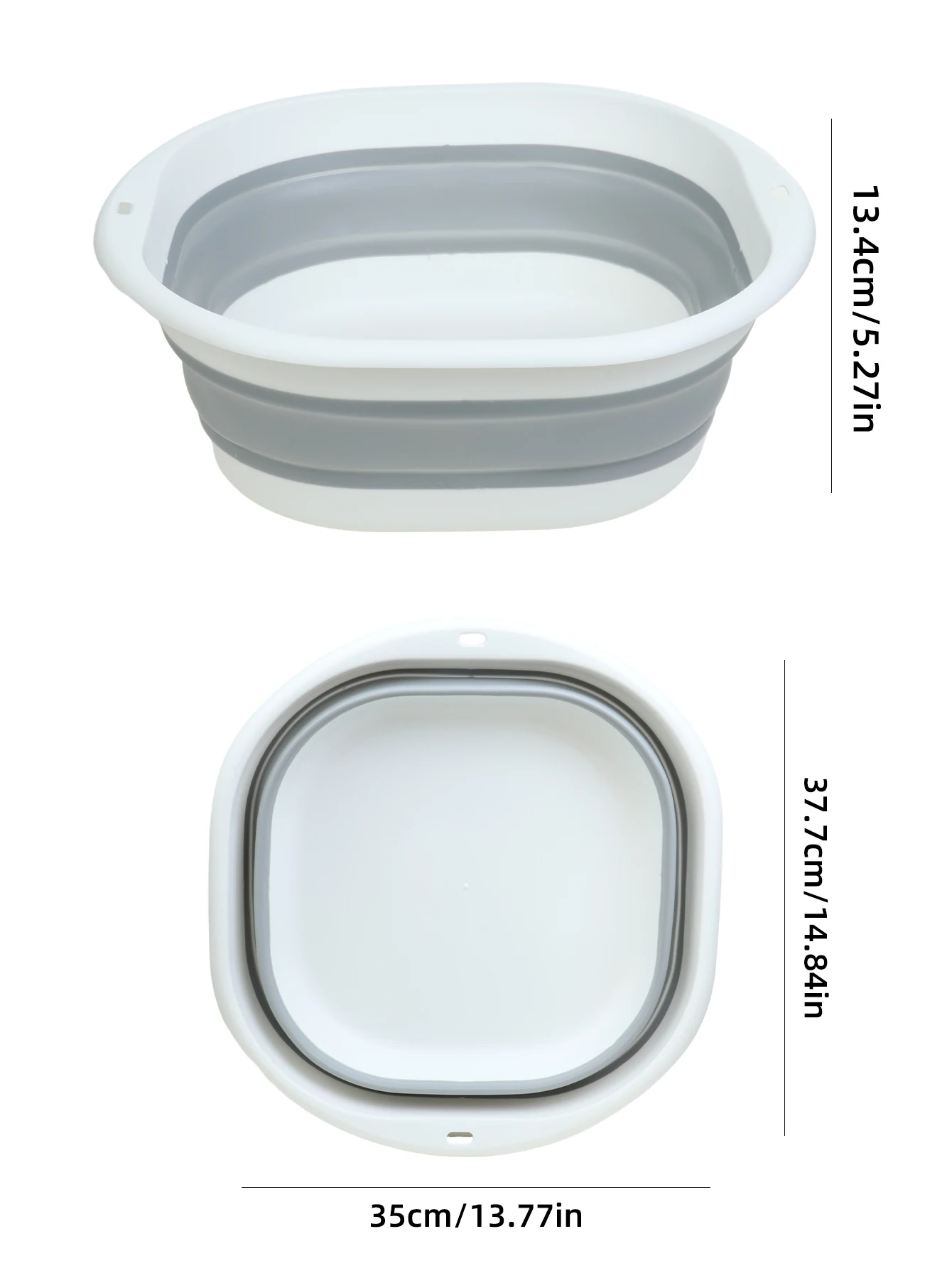Folding Wash Basin Collapsible Wash Basin Foldable Wash Basin 1pices Plastic Folding Basins Portable Wash Basins Folding Laundry Tub Bathroom Kitchen Accessories Travel Wash Basin