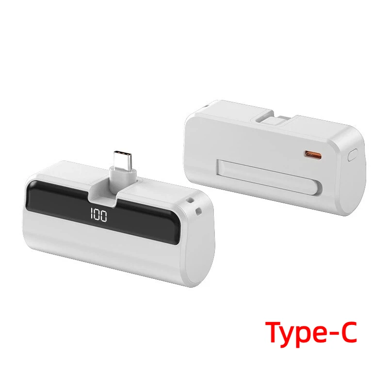 500000mAh Capsule Power Bank Portable Large Capacity Super Fast Charging Mini External Battery for iPhone Huawei Samsung 2026