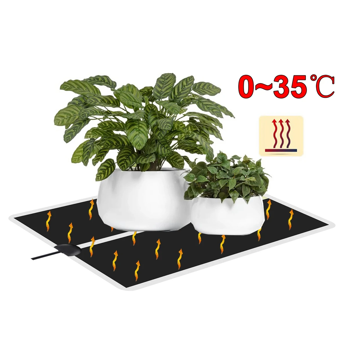 5~45W Seedling Heat Mat Seed Germination Warm Pad Bonsai Plant Flower Vegetable Keeping Warm Tool Gardening Winter Anti-Cold 1Pc