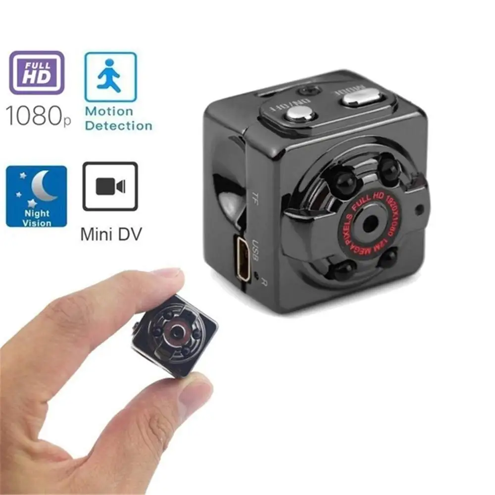 스포츠 카메라 1080P HD 미니 카메라, 마이크로 캠코더 자동차 DVR 나이트 비전 비디오 레코더 미니 DV 홈 보안 감시