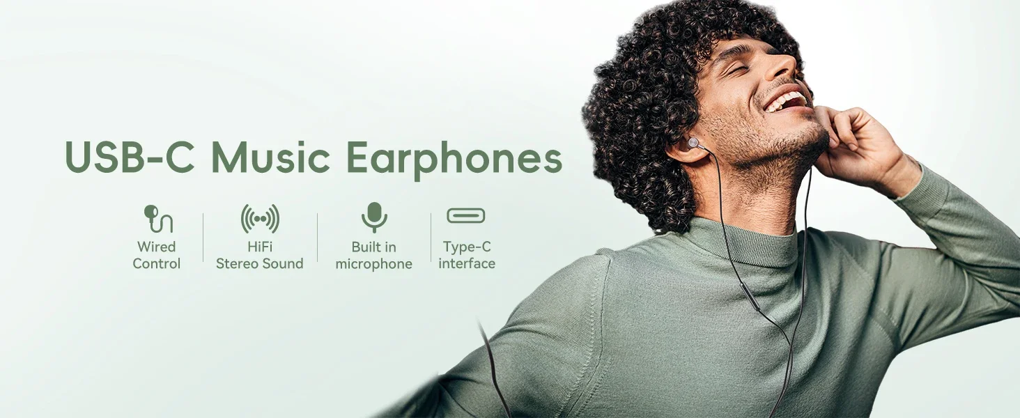 Bedrade in-ear oordopjes met usb-c en 3-5mm aansluiting_voghion.com