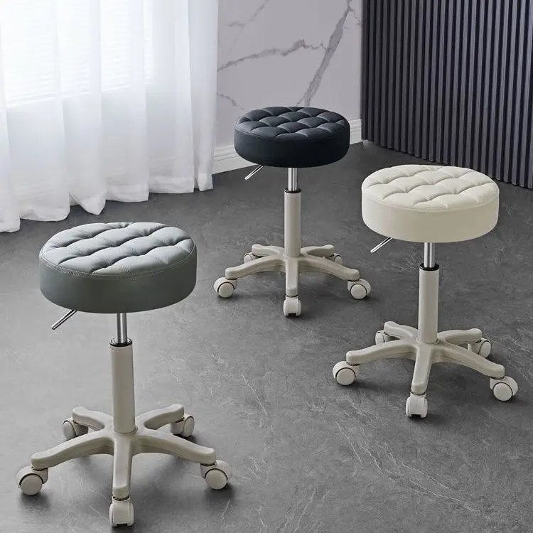 

Beauty Salon Special Rotary Lifting Pulley Stool Hairdressing Chair Barber Shop Home Nail Round Stools Ottomans Bench Furniture