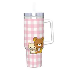 Kawaii Rilakkumas Stainless Steel Thermal Tumbler - Leakproof Hot & Cold Mug - 40oz (3)