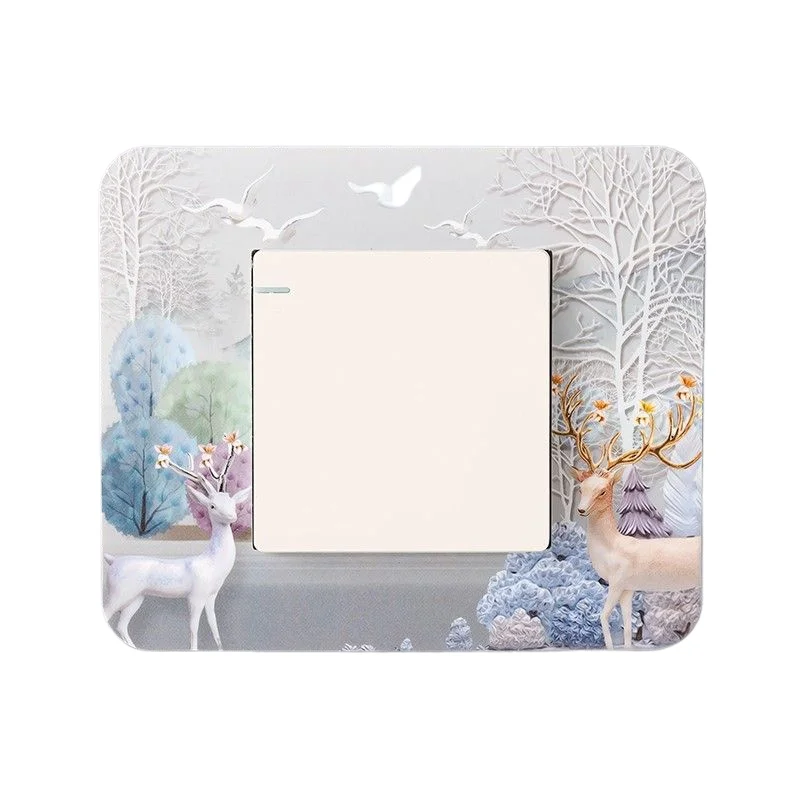

Acrylic Wall Stickers for Home Decoration, Switch Panel, Living Room, L018, 10 Pcs per Lot