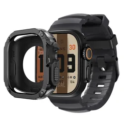 Sport Silicone Strap with TPU+PC Protective Bumper Case for S10 46mm (3 BBB)