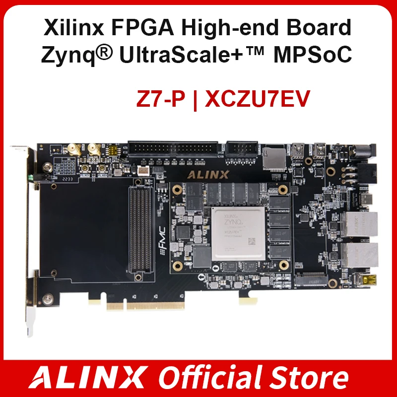 

ALINX Z7-P Xilinx Zynq UltraScale+ MPSoC PCIE AI FPGA Development board XCZU7EV ACU7EVB