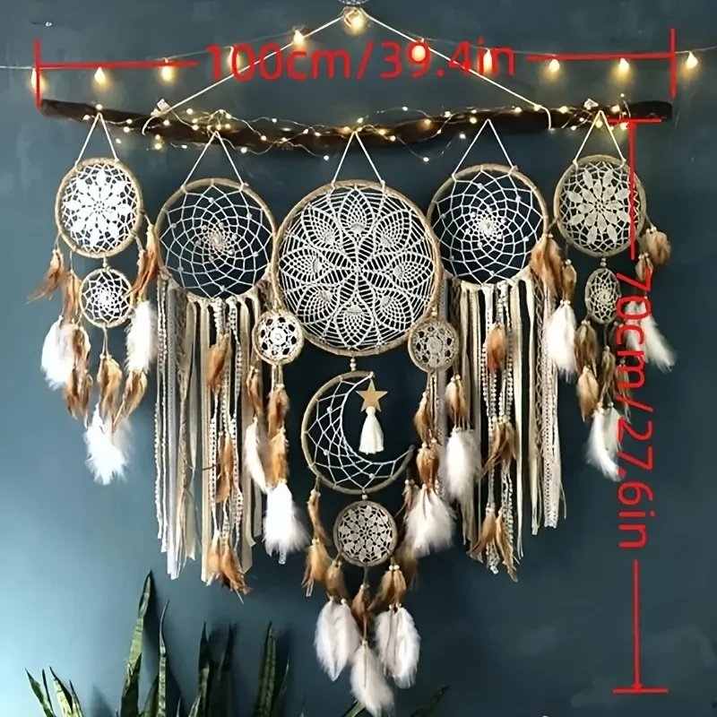 Boho Moon Dream Catcher Set 1