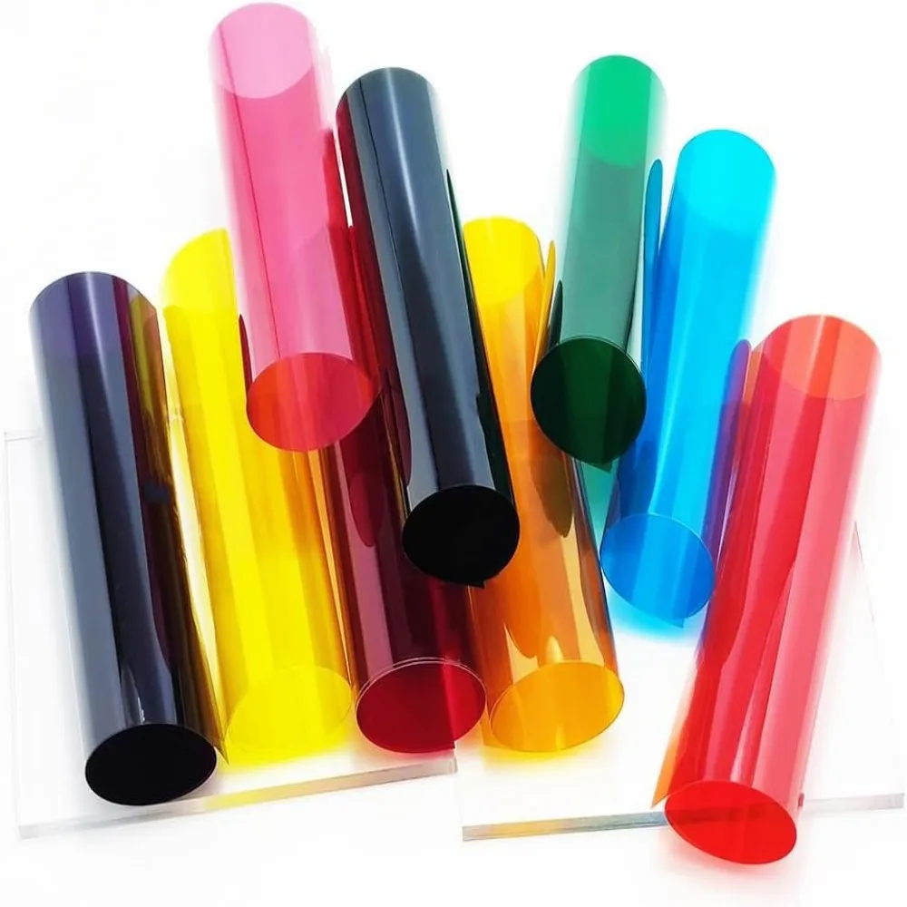 Transparent Decorative Window Film Transparent Film Colorful Self Adheisve Glass Window Tinting for Christmas Home Decoration