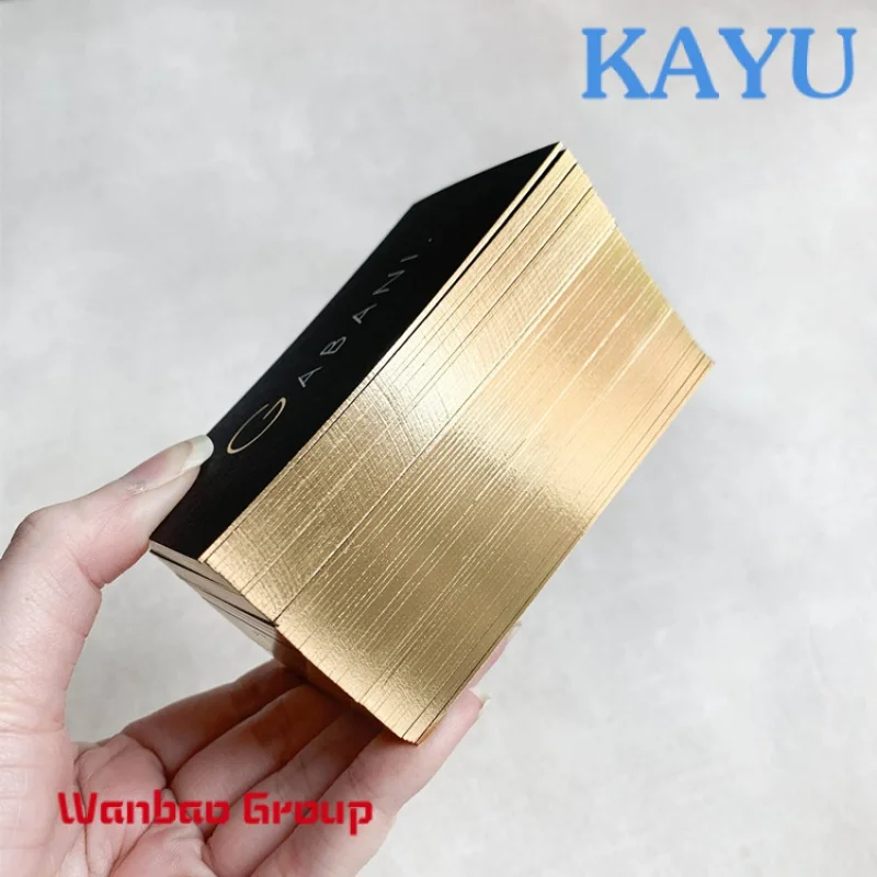 printing luxury hot stamping paper cardboard business card with gold edge
