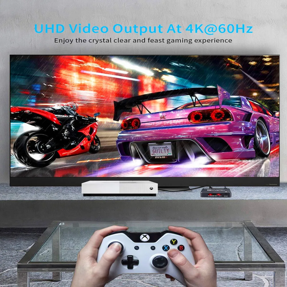 HDMI 2.0 ġ, 4K 60Hz HDR ġ, HDMI ڽ, HDMI ó ڽ, PS5, PS4 , Xbox ø X,  TV, 4K HDTV, HDMI 3 in 1 out, 4/5 